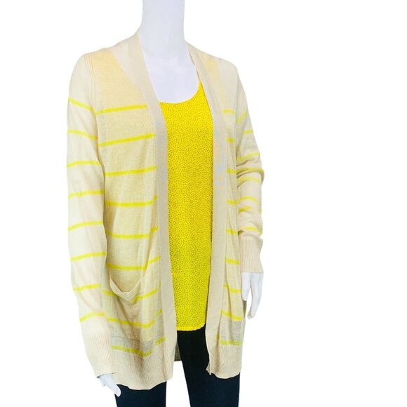Ann Taylor LOFT Womens Top Sleeveless Shell Yellow Printed Size Small S - Picture 5 of 10